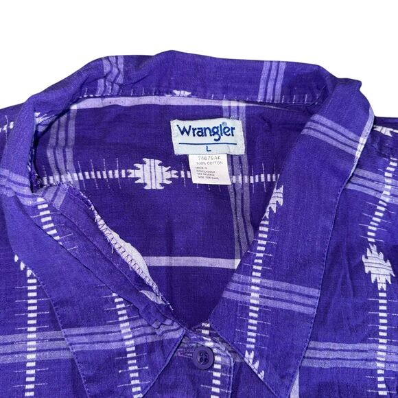 Vintage 1990’s Wrangler Womens‎ Western Button Up Shirt, Rare, Size Large - Picture 5 of 8
